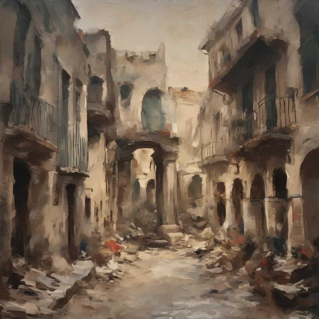 Επιδόξεια αρχαία πόλη, σύγχρονοι καλλιτέχνες, τέχνη στην ιστορία, μοντέρνα τέχνη, αστικό τοπίο σε ζωγραφική.